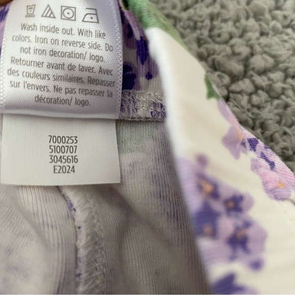 Gymboree Girls size 7 Spring Outfit Lavender Purple Short Sleeves Leggings - Picture 13 of 13